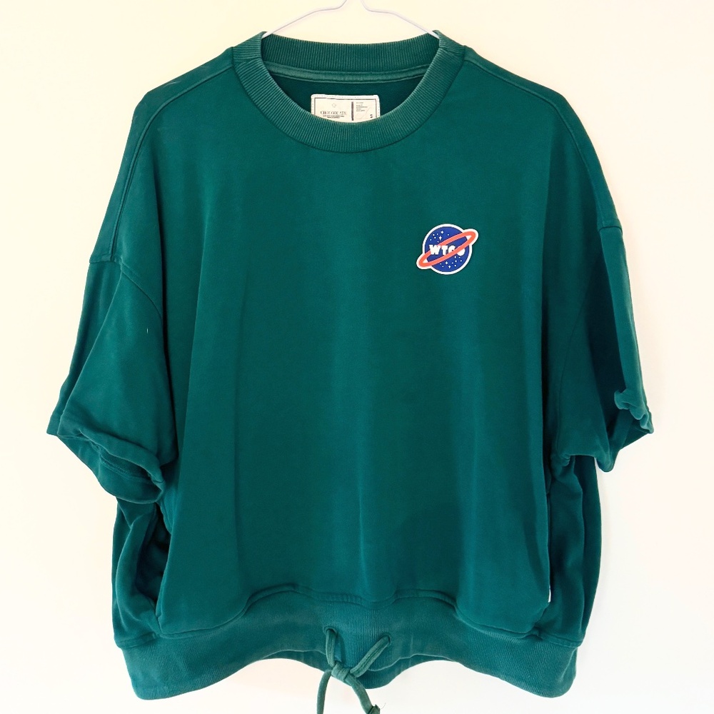 Chocoolate Green Short Sleeve Sweatshirt Tee Shirt size L